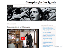 Tablet Screenshot of conspiracaodosiguais.wordpress.com