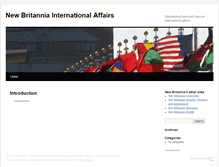 Tablet Screenshot of newbritanniainternational.wordpress.com