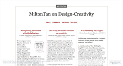 Desktop Screenshot of miltontan.wordpress.com