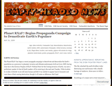 Tablet Screenshot of emptyheadednews.wordpress.com