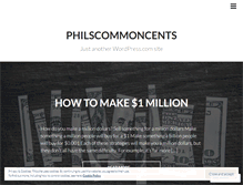Tablet Screenshot of philscommoncents.wordpress.com