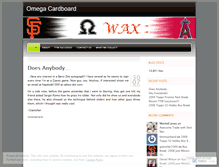 Tablet Screenshot of omegawax.wordpress.com