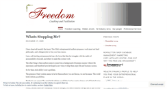 Desktop Screenshot of freedomcoachme.wordpress.com