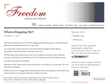 Tablet Screenshot of freedomcoachme.wordpress.com