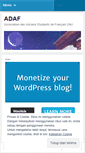 Mobile Screenshot of adaf.wordpress.com