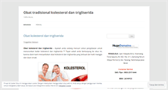 Desktop Screenshot of obattradisionalkolesteroldantrigliserida.wordpress.com