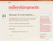 Tablet Screenshot of millerchiropractic.wordpress.com