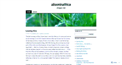 Desktop Screenshot of alisoninafrica.wordpress.com