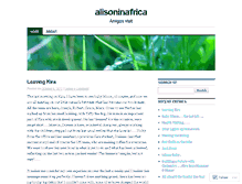 Tablet Screenshot of alisoninafrica.wordpress.com