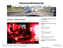 Tablet Screenshot of futuresoundstemporary.wordpress.com