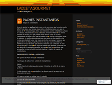 Tablet Screenshot of ladietagourmet.wordpress.com