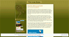 Desktop Screenshot of kiddietoys.wordpress.com