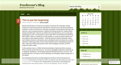 Desktop Screenshot of freefavour.wordpress.com