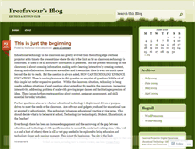 Tablet Screenshot of freefavour.wordpress.com