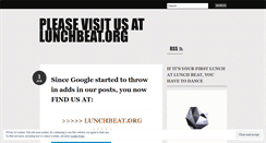 Desktop Screenshot of lunchbeat.wordpress.com