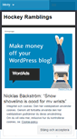 Mobile Screenshot of hockeyramblings.wordpress.com