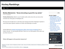 Tablet Screenshot of hockeyramblings.wordpress.com