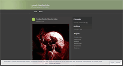 Desktop Screenshot of leyendahombrelobo.wordpress.com