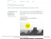 Tablet Screenshot of fadurecicla.wordpress.com