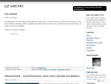 Tablet Screenshot of lizvanpay.wordpress.com