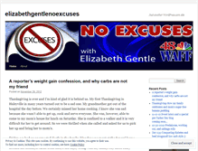 Tablet Screenshot of elizabethgentlenoexcuses.wordpress.com