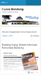 Mobile Screenshot of ilovebandung.wordpress.com