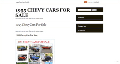 Desktop Screenshot of 1955chevycarsforsalecyi.wordpress.com