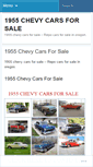 Mobile Screenshot of 1955chevycarsforsalecyi.wordpress.com