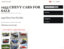 Tablet Screenshot of 1955chevycarsforsalecyi.wordpress.com