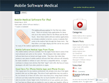 Tablet Screenshot of mobilesoftwaremedical.wordpress.com