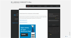 Desktop Screenshot of bkunesa04.wordpress.com