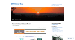 Desktop Screenshot of cphslib.wordpress.com