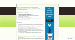 Desktop Screenshot of businessregistration.wordpress.com