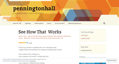 Desktop Screenshot of penningtonhall.wordpress.com