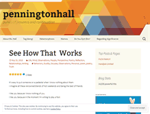 Tablet Screenshot of penningtonhall.wordpress.com