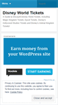 Mobile Screenshot of disneyworldticket.wordpress.com