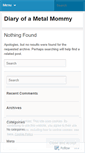 Mobile Screenshot of metalmommy.wordpress.com