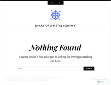 Tablet Screenshot of metalmommy.wordpress.com
