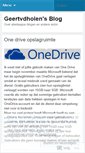 Mobile Screenshot of geertvdholen.wordpress.com