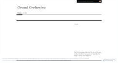 Desktop Screenshot of grandorchestra.wordpress.com