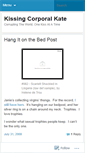 Mobile Screenshot of kissingcorporalkate.wordpress.com