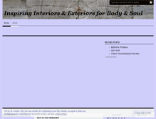 Tablet Screenshot of inspiringinteriors.wordpress.com