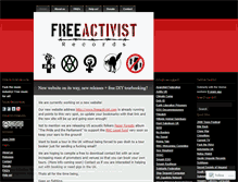 Tablet Screenshot of freeactivist.wordpress.com