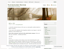 Tablet Screenshot of naturopathicdoctor.wordpress.com