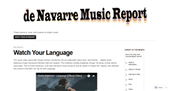 Desktop Screenshot of denavarremusicreport.wordpress.com