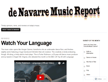 Tablet Screenshot of denavarremusicreport.wordpress.com