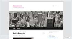 Desktop Screenshot of luliuniverse.wordpress.com