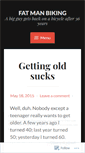 Mobile Screenshot of fatmanbiking.wordpress.com