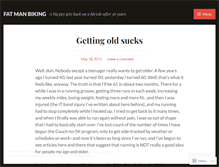 Tablet Screenshot of fatmanbiking.wordpress.com