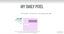 Desktop Screenshot of mydailypixel.wordpress.com